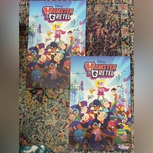 Signed cast poster Hamster and Gretel